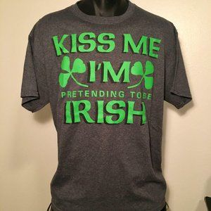 'Kiss Me I'm Pretending To Be Irish' Shirt - L